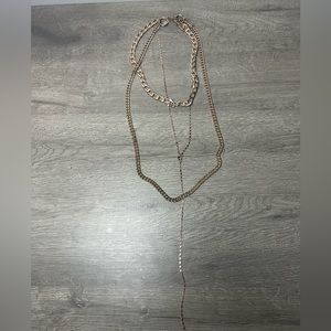 Rose Gold 3 in 1 Necklace